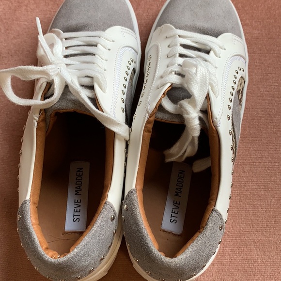 Steve Madden snakeskin sneakers with studs - Picture 12 of 16